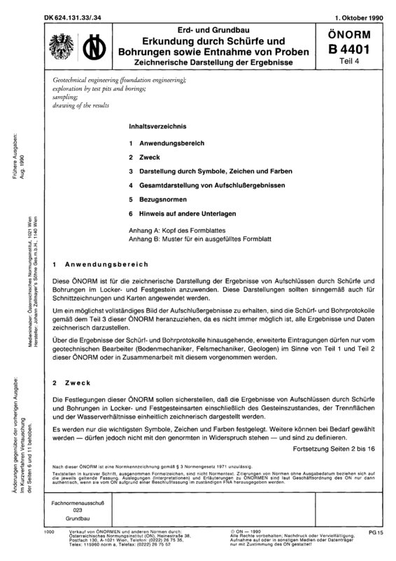 ÖNORM B 4401-4:1990 10 01